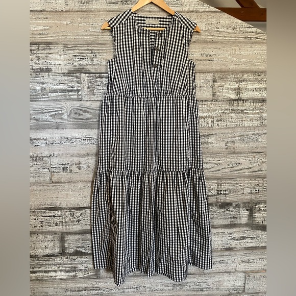 Everlane Black and White Gingham Dress - Picture 2 of 6